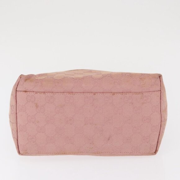 Authentic GUCCI GG Canvas Shoulder Bag Pink Silver 001 3386 - Picture 12 of 16
